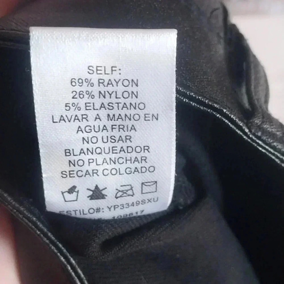 Shinestar Faux Leather Straight Leg Ankle Length Pants Size 3X - Picture 5 of 8